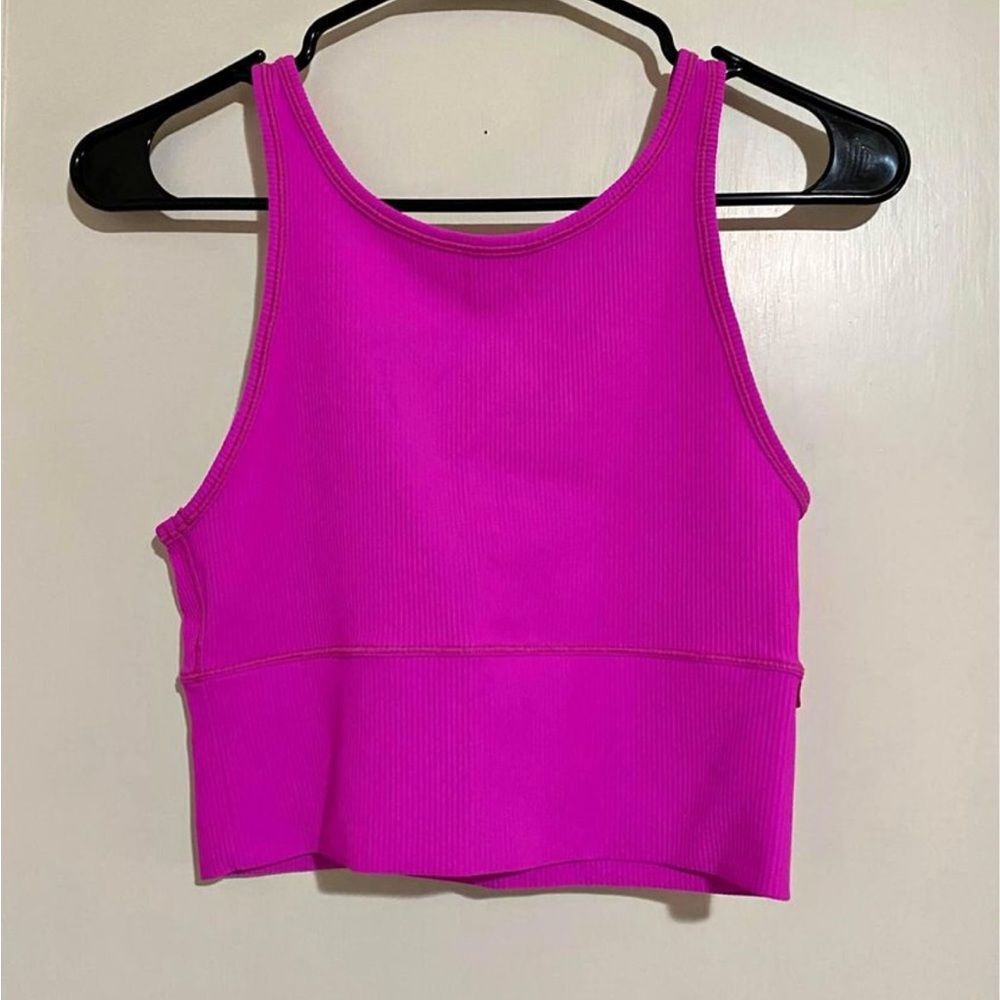 lululemon pow pink power pivot tank size 6